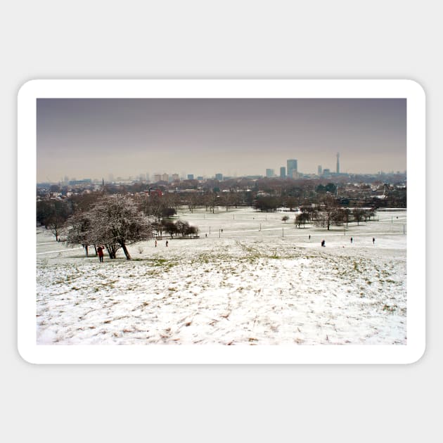 London Skyline Cityscape Primrose Hill Sticker by AndyEvansPhotos